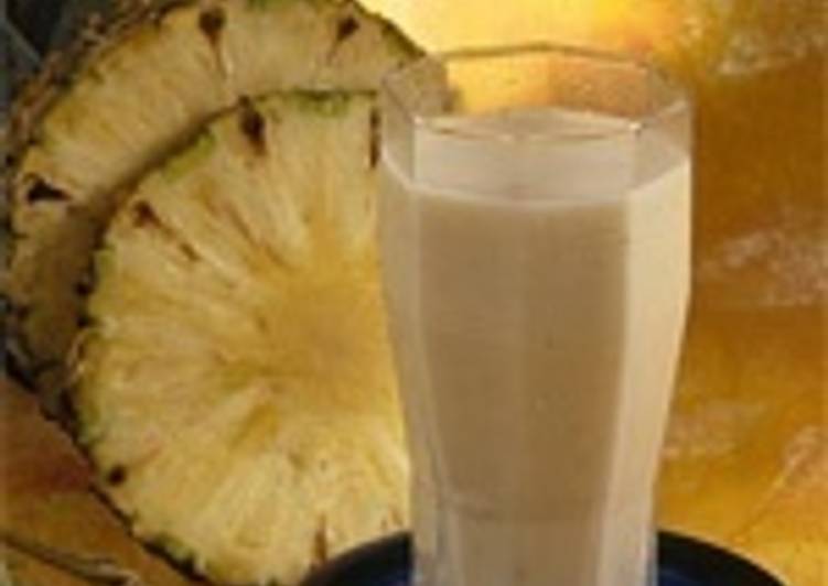 Fresco de piña con arroz