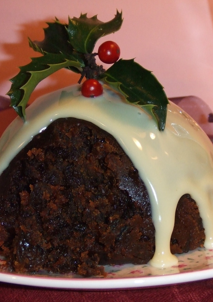 Una foto de Christmas pudding tradicional