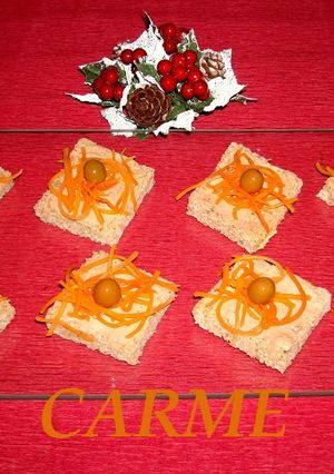 Una foto de Canapés de foie de pato