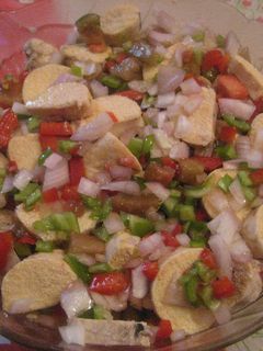 Una foto de Huevas de pescado a la vinagreta