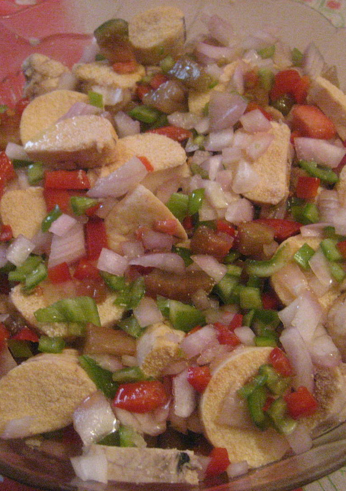 Una foto de Huevas de pescado a la vinagreta