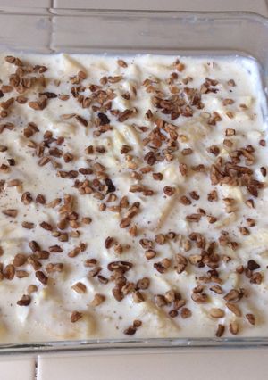 Una foto de Postre de piña natural