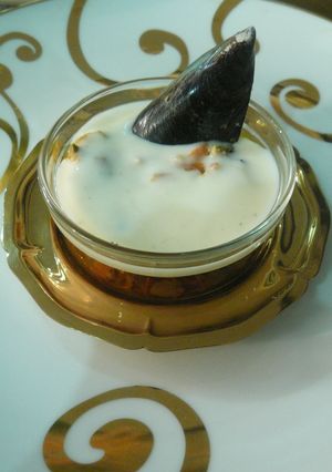 Una foto de Entrante de mejillones y besamel