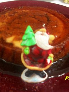 Una foto de Flan de turrón de Jijona al baño Maria