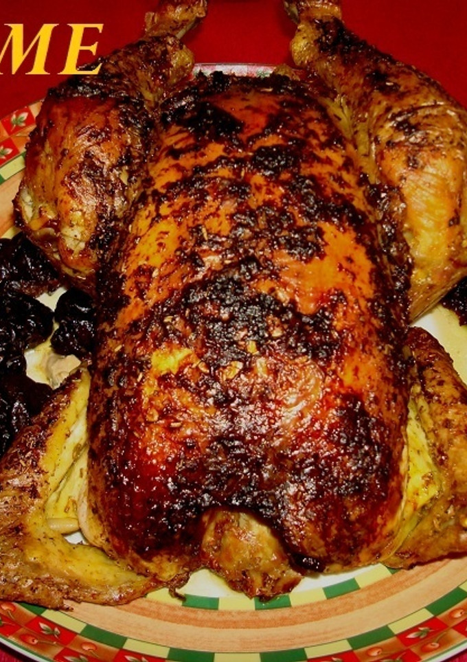 Una foto de Pollo de Navidad relleno a la catalana