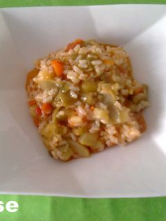 Una foto de Arroz de la huerta