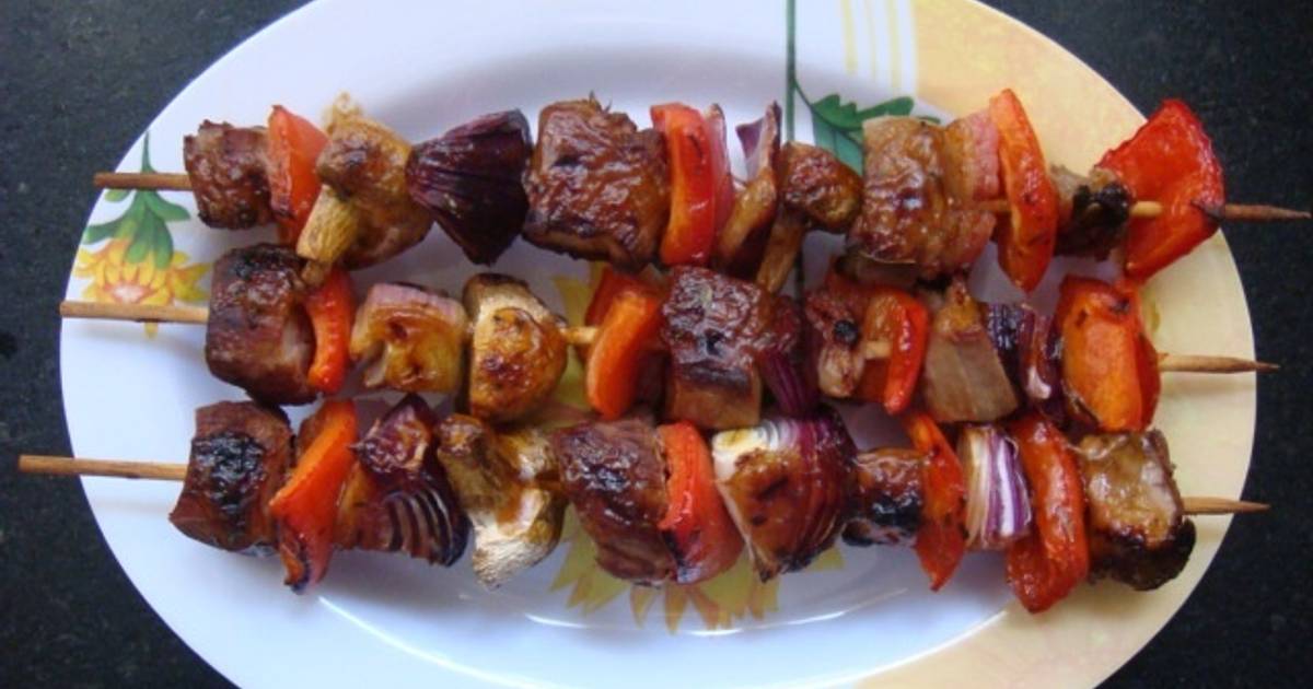 Brochetas De Solomillo De Cerdo Receta De Silvia48- Cookpad