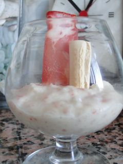 Una foto de Copa de crema de lomo