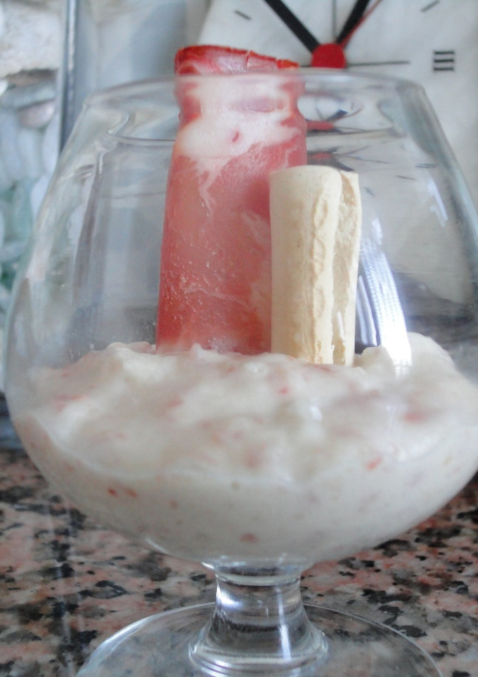 Una foto de Copa de crema de lomo