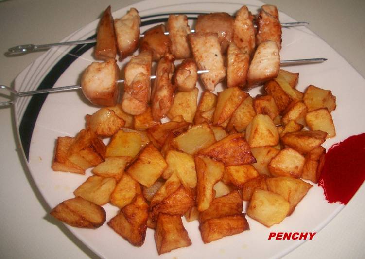 Pinchitos de pollo adobados