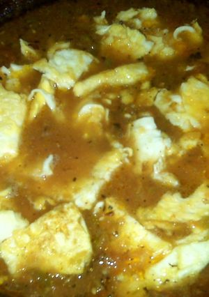 Una foto de Huevo con chile al estilo mi mamá
