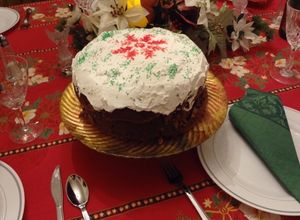 Una foto de Torta praliné de calabaza