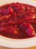 Sopa roja de remolacha ucraniana