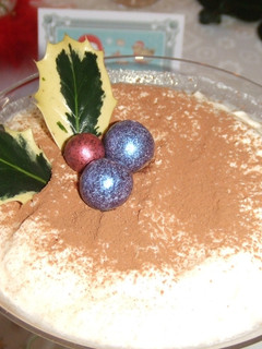 Una foto de Postre festivo