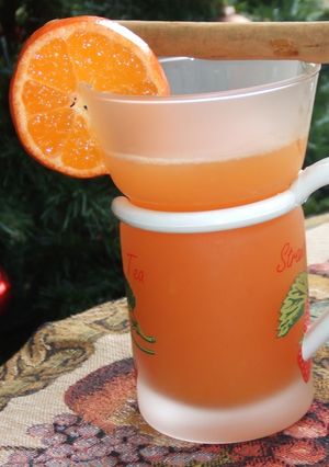 Una foto de Ponche navideño especiado