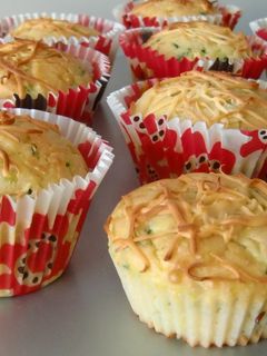 Una foto de Muffins de calabacín y queso