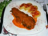 Corazon de vacuno con salsa