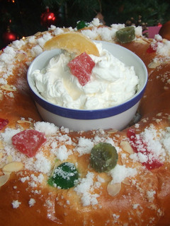 Una foto de Roscón de Reyes gallego