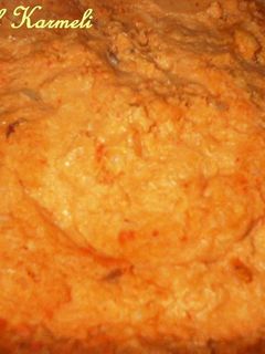 Una foto de Puré de las tres raíces, patatas, boniatos y zanahoria