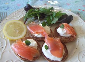 Una foto de Blinis especiales