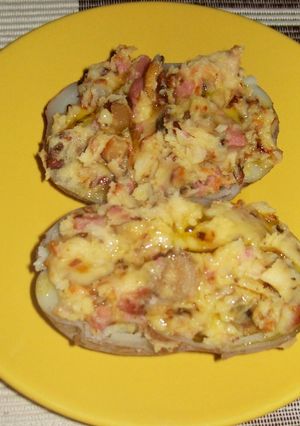 Una foto de Patata rellena de champiñones