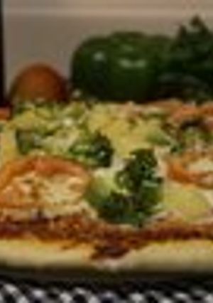 Una foto de Pizza con verduras