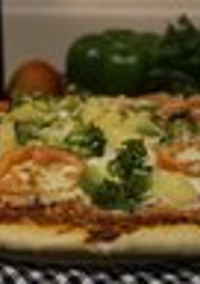 Una foto de Pizza con verduras