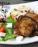 Bisteca suina com pinga