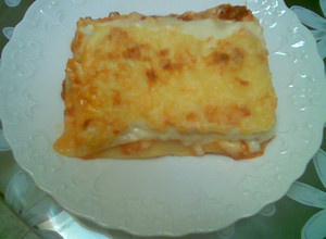 Una foto de Lasagna al estilo de Puerto Rico