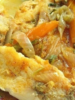 Una foto de Escabeche de cojinoa estilo panameño