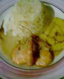 Langostino al ajillo en salsa de ostión
