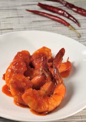 Una foto de Camarones a la diabla express
