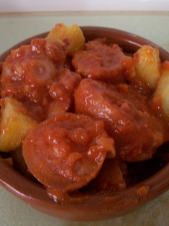 Una foto de Cazuela de rabo de cerdo en salsa picantita