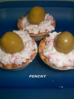 Una foto de Tartaletas de crema de cangrejo