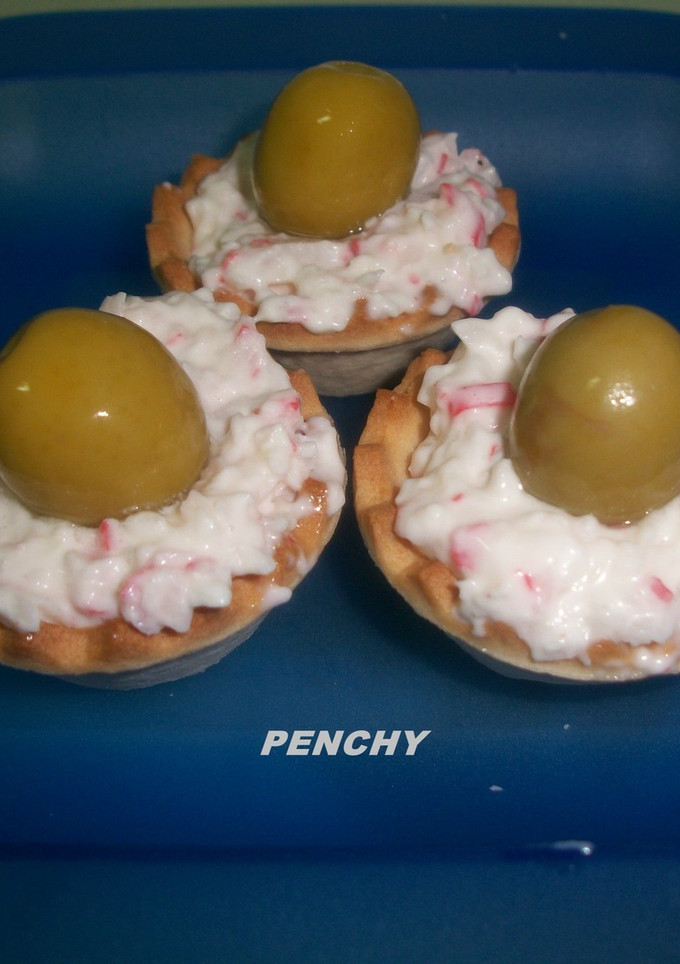 Una foto de Tartaletas de crema de cangrejo