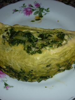 Una foto de Omelette de acelga casero
