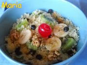 Una foto de couscous dulces