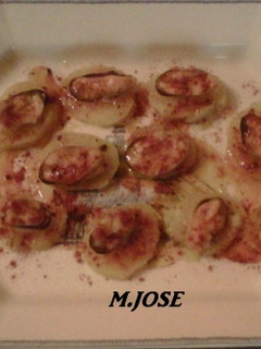 Una foto de Cachelos con mejillones