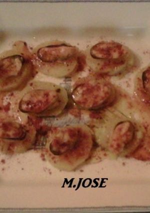 Una foto de Cachelos con mejillones