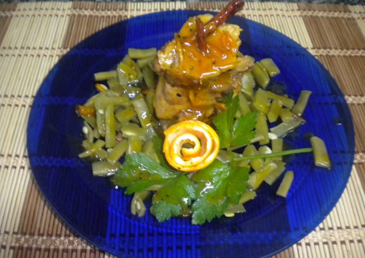 Solomillo de cerdo a la naranja con vermouth