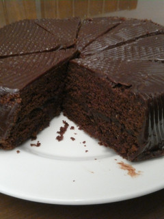 Una foto de Bizcochuelo casero de chocolate