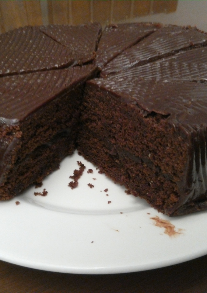 Una foto de Bizcochuelo casero de chocolate