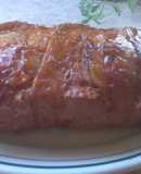 Pastel de carne con crema de champiñones