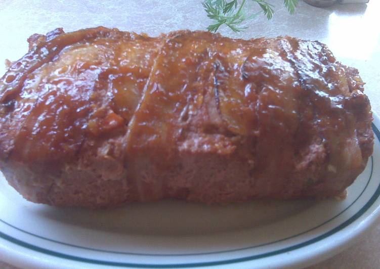 Pastel de carne con crema de champiñones