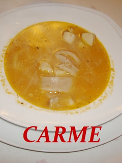 Una foto de Caldo de mariscos