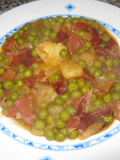 Una foto de Guisantes a la gallega