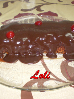 Una foto de Pastel de galletas con chocolate negro
