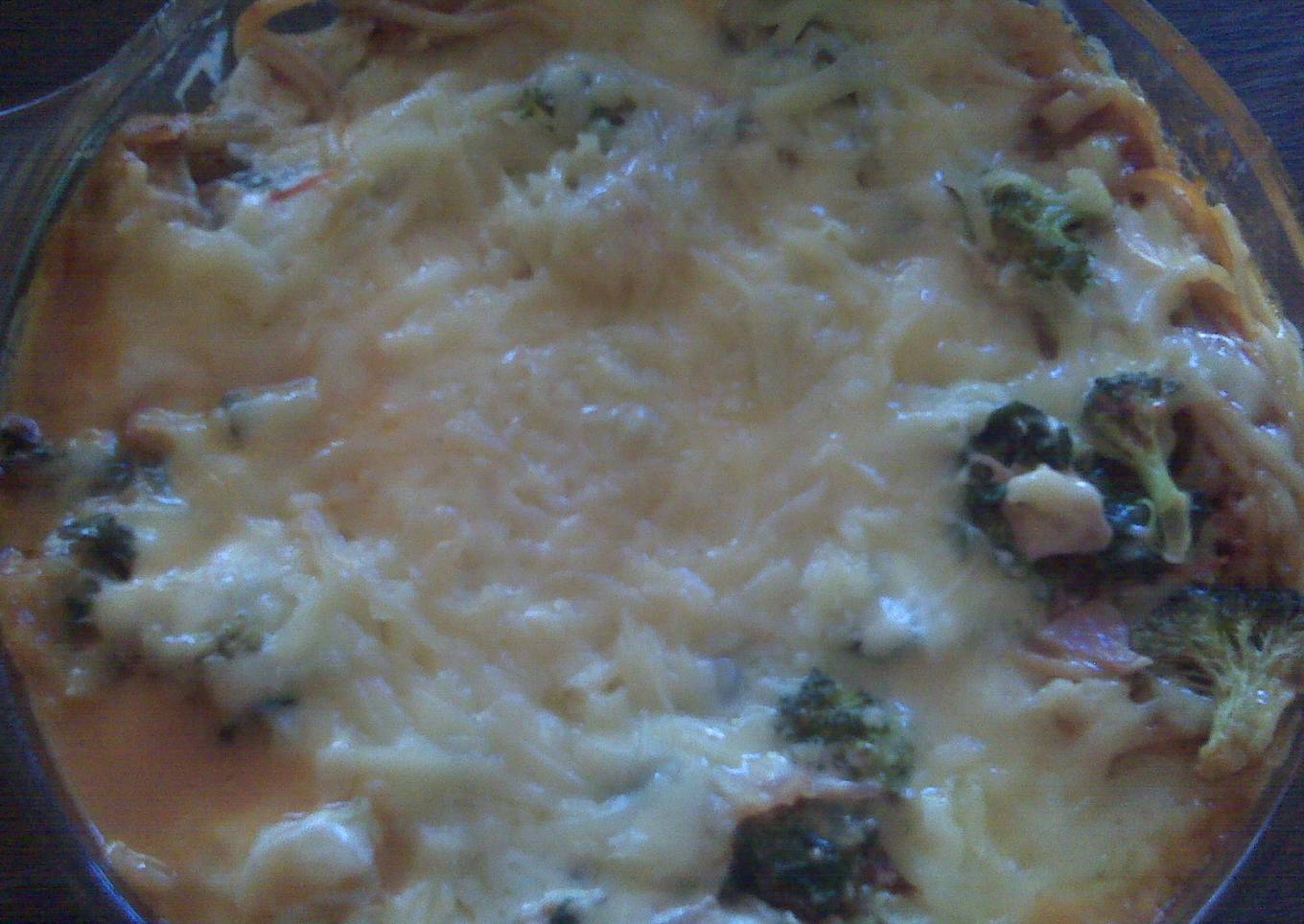 Spaghetti de tres colores<br />