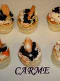 Vol-au-vent rellenos de marisco