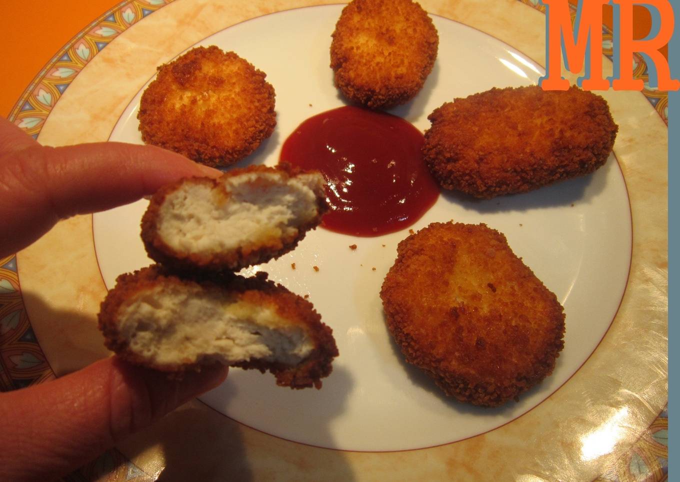 Nuggets de pollo caseros<br />